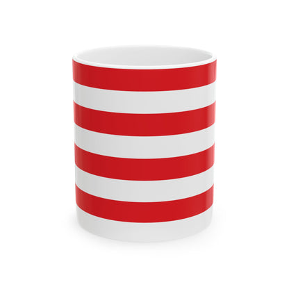Flag of the Mwali Sultanate 1868-1871 (Comoros) White Coffee Mug-11oz-Go Mug Yourself