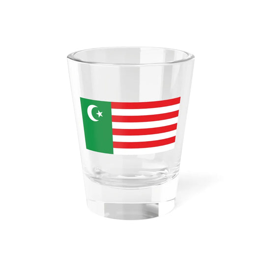 Flag of the Mwali Sultanate (Comoros) Shot Glass 1.5oz 1.5oz - Go Mug Yourself