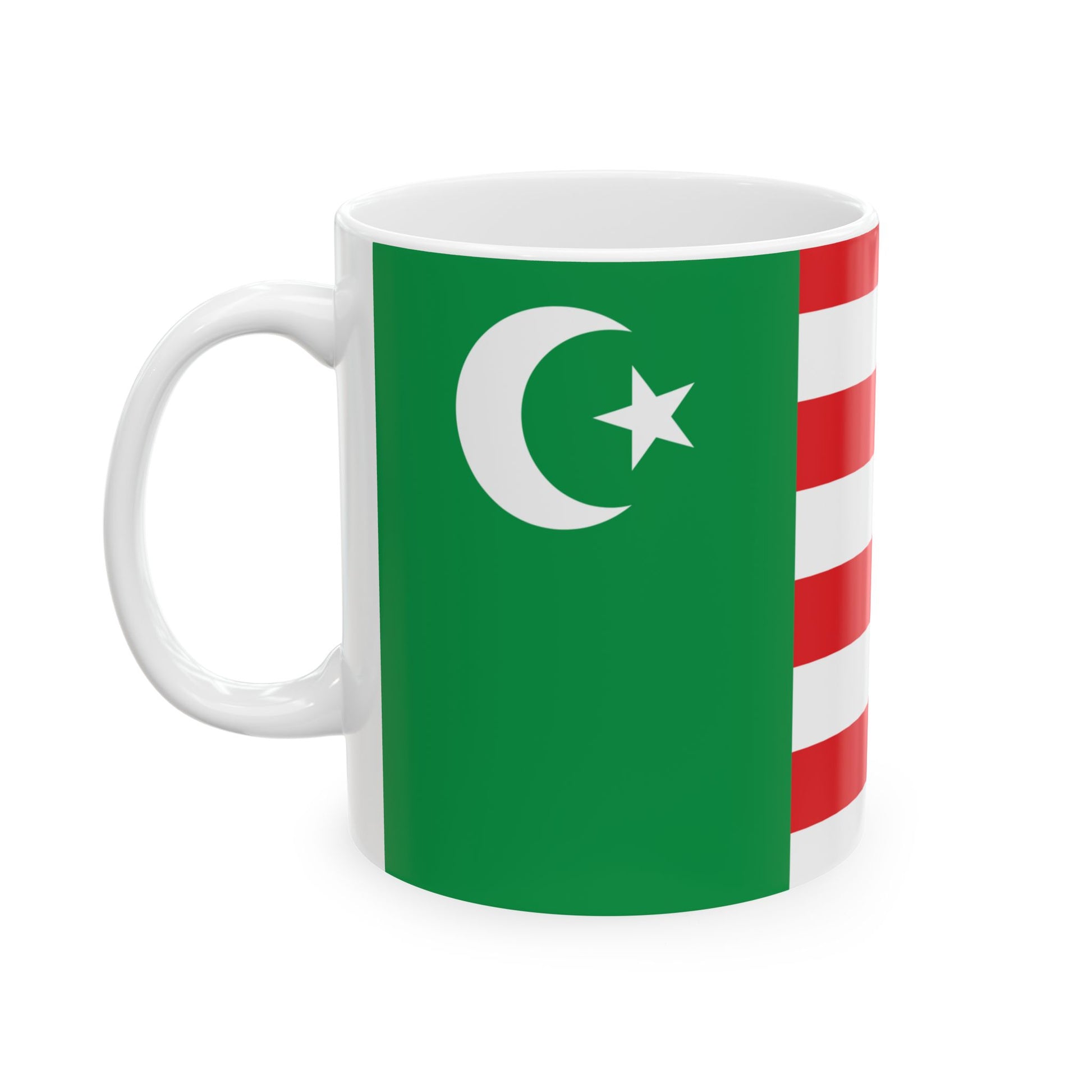 Flag of the Mwali Sultanate (Comoros) White Coffee Mug-Go Mug Yourself
