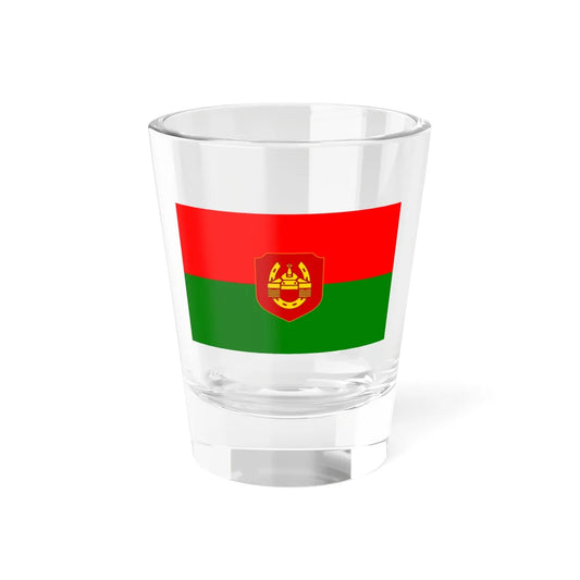 Flag of the Myanmar Army Armoured Corps (Myanmar) Shot Glass 1.5oz 1.5oz - Go Mug Yourself