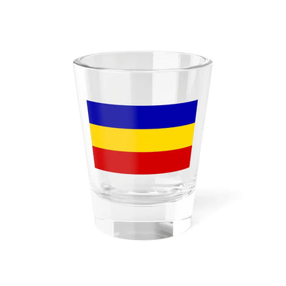 Flag of the Myanmar Army Corps of Electrical and Mechanical Engineering (Myanmar) Shot Glass 1.5oz 1.5oz - Go Mug Yourself