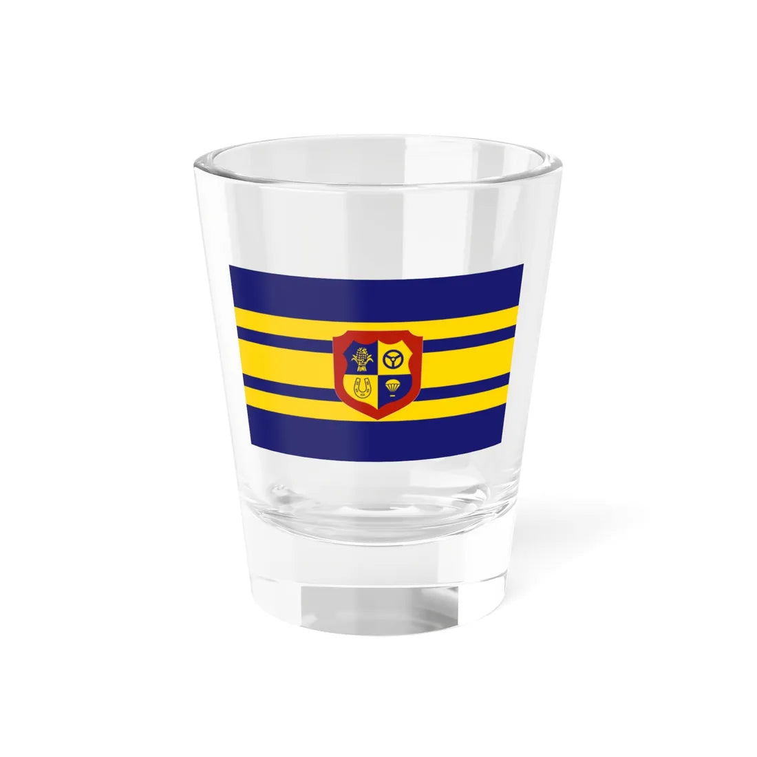 Flag of the Myanmar Army Corps of Supply and Transport (Myanmar) Shot Glass 1.5oz 1.5oz - Go Mug Yourself