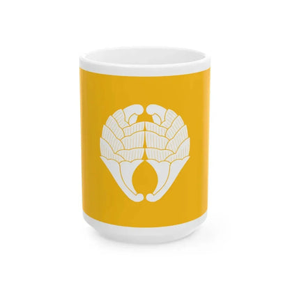 Flag of the Nabeshima Lords of Saga in Hizen Province A (Japan) White Coffee Mug 15oz - Go Mug Yourself