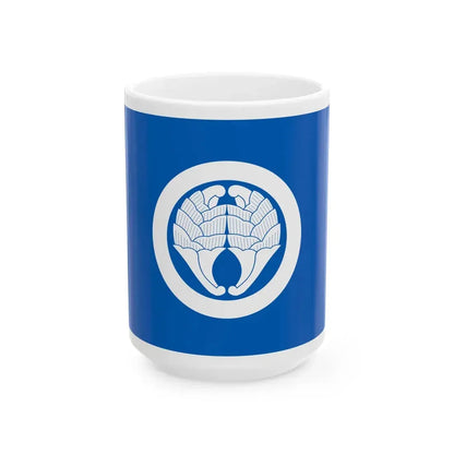 Flag of the Nabeshima Lords of Saga in Hizen Province B (Japan) White Coffee Mug 15oz - Go Mug Yourself