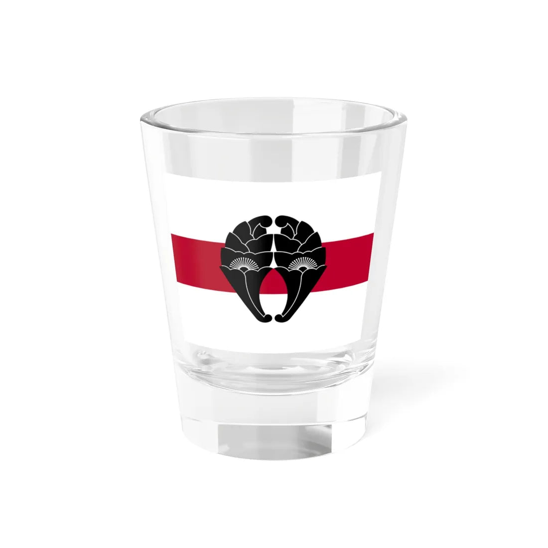 Flag of the Nabeshima Lords of Saga in Hizen Province C (Japan) Shot Glass 1.5oz 1.5oz - Go Mug Yourself