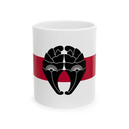 Flag of the Nabeshima Lords of Saga in Hizen Province C (Japan) White Coffee Mug 11oz - Go Mug Yourself