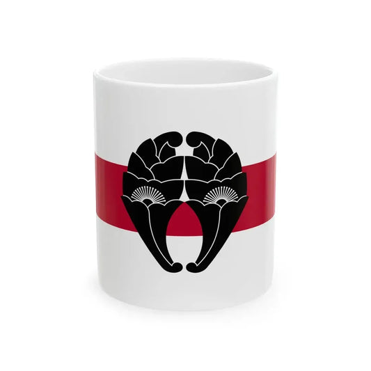 Flag of the Nabeshima Lords of Saga in Hizen Province C (Japan) White Coffee Mug 11oz - Go Mug Yourself
