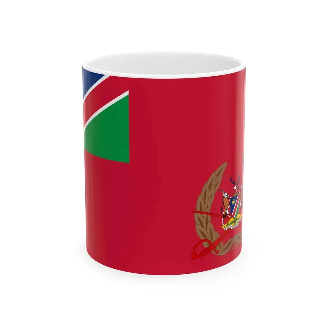Flag of the Namibian Army (Namibia) White Coffee Mug 11oz - Go Mug Yourself