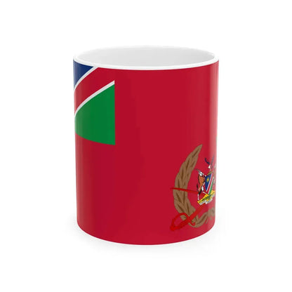 Flag of the Namibian Army (Namibia) White Coffee Mug 11oz - Go Mug Yourself