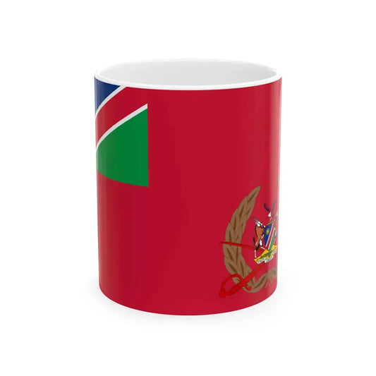 Flag of the Namibian Army (Namibia) White Coffee Mug 11oz - Go Mug Yourself