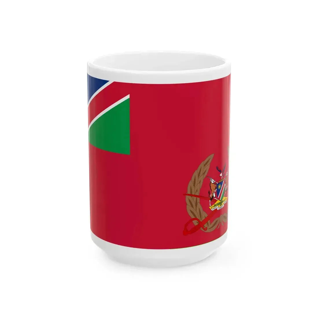 Flag of the Namibian Army (Namibia) White Coffee Mug 15oz - Go Mug Yourself