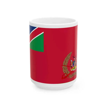 Flag of the Namibian Army (Namibia) White Coffee Mug 15oz - Go Mug Yourself