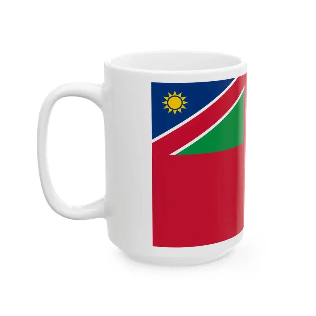 Flag of the Namibian Army (Namibia) White Coffee Mug - Go Mug Yourself