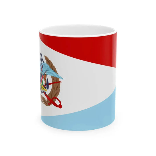 Flag of the Namibian Defence Force (Namibia) White Coffee Mug 11oz - Go Mug Yourself