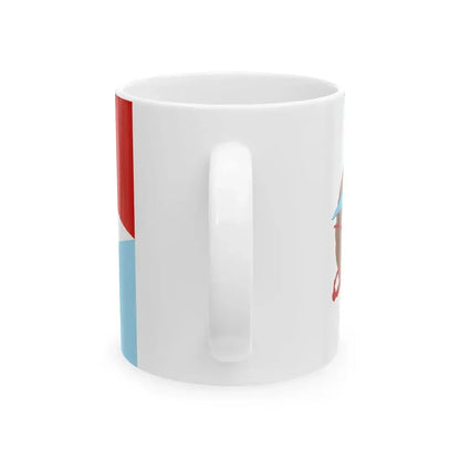 Flag of the Namibian Defence Force (Namibia) White Coffee Mug - Go Mug Yourself