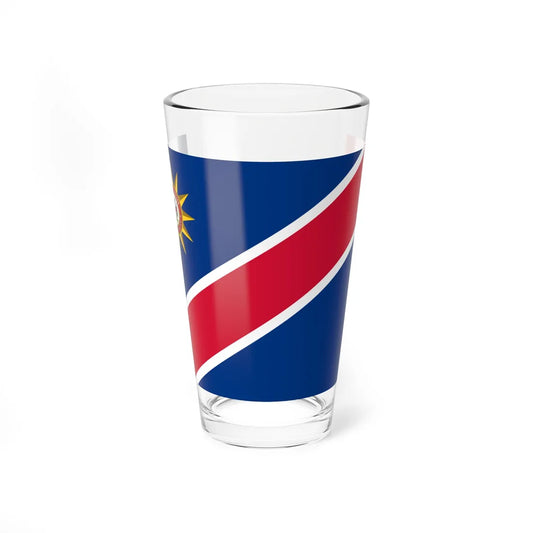 Flag of the Namibian Police Force 1991-2009 (Namibia) Pint Glass 16oz 16oz - Go Mug Yourself