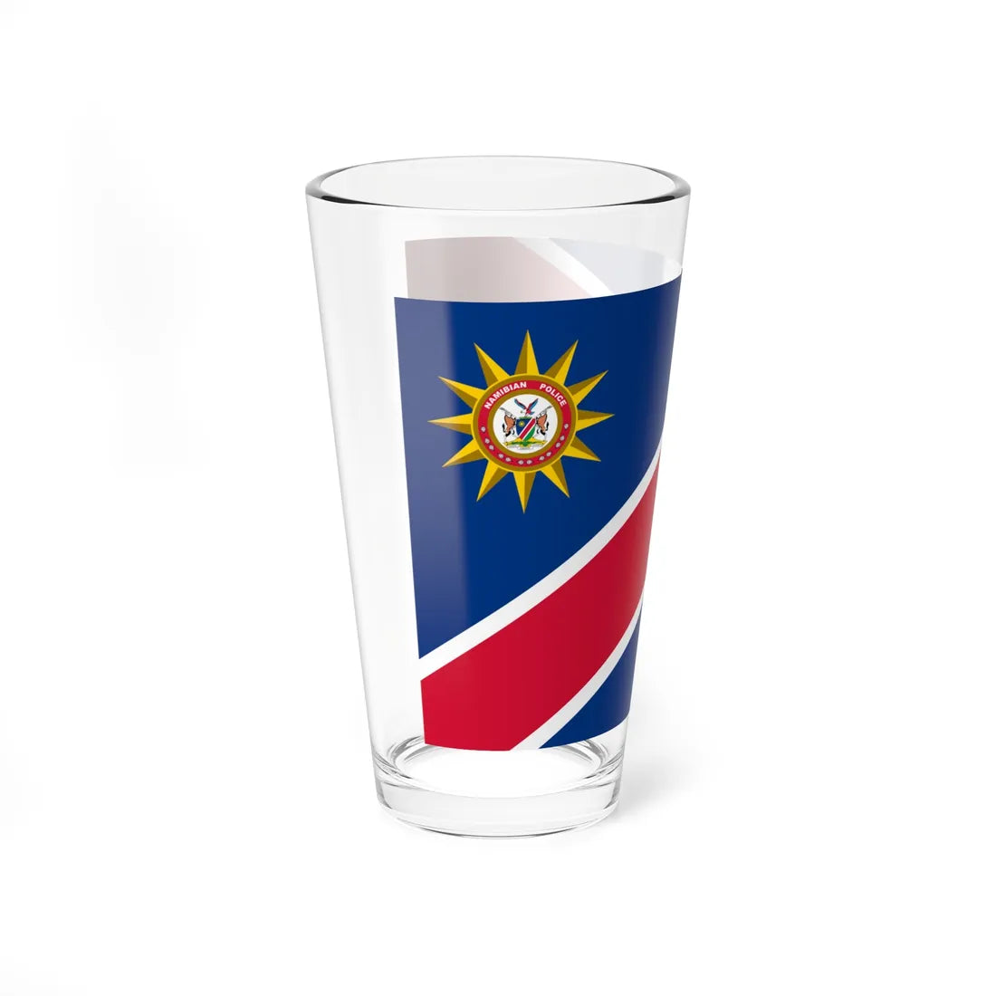Flag of the Namibian Police Force 1991-2009 (Namibia) Pint Glass 16oz - Go Mug Yourself