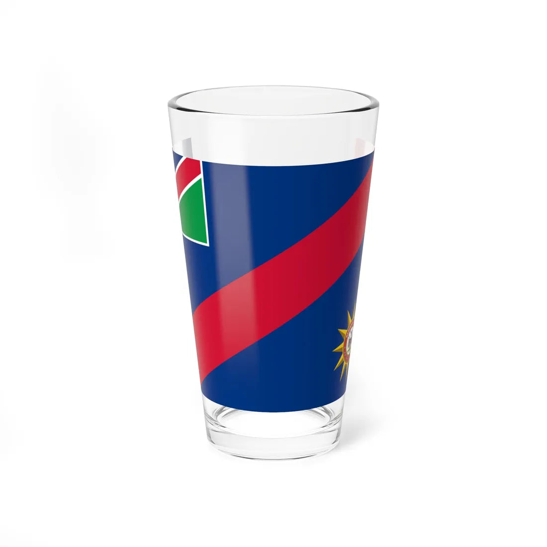 Flag of the Namibian Police Force (Namibia) Pint Glass 16oz 16oz - Go Mug Yourself
