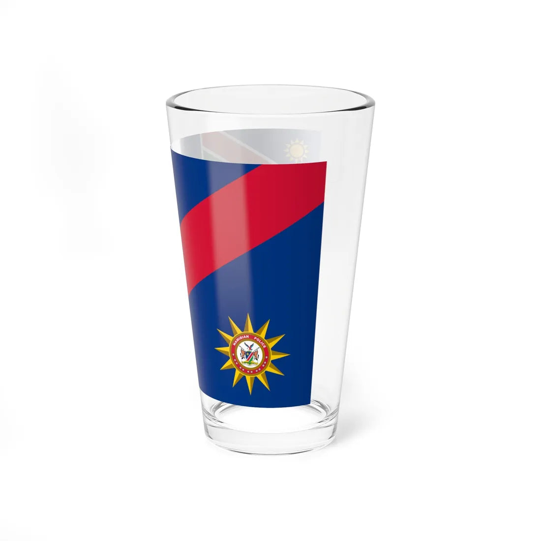Flag of the Namibian Police Force (Namibia) Pint Glass 16oz - Go Mug Yourself