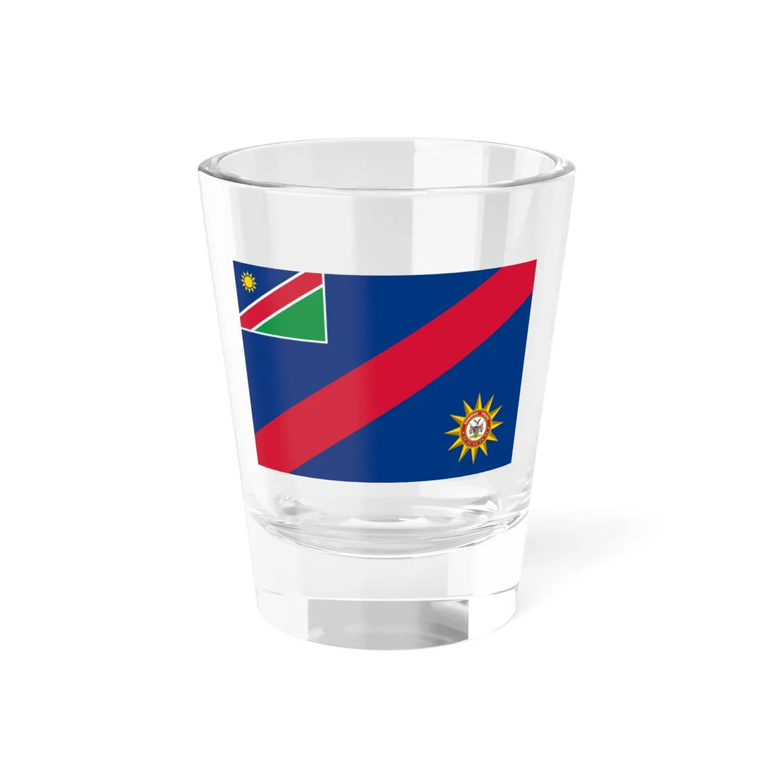 Flag of the Namibian Police Force (Namibia) Shot Glass 1.5oz 1.5oz - Go Mug Yourself