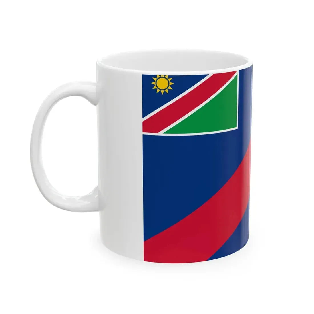Flag of the Namibian Police Force (Namibia) White Coffee Mug - Go Mug Yourself