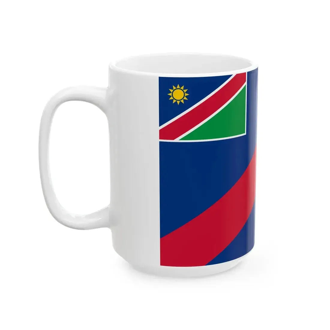 Flag of the Namibian Police Force (Namibia) White Coffee Mug - Go Mug Yourself