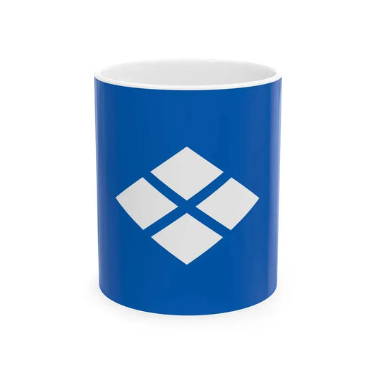 Flag of the Nanbu Lords of Morioka in Mutsu Province B (Japan) White Coffee Mug 11oz - Go Mug Yourself