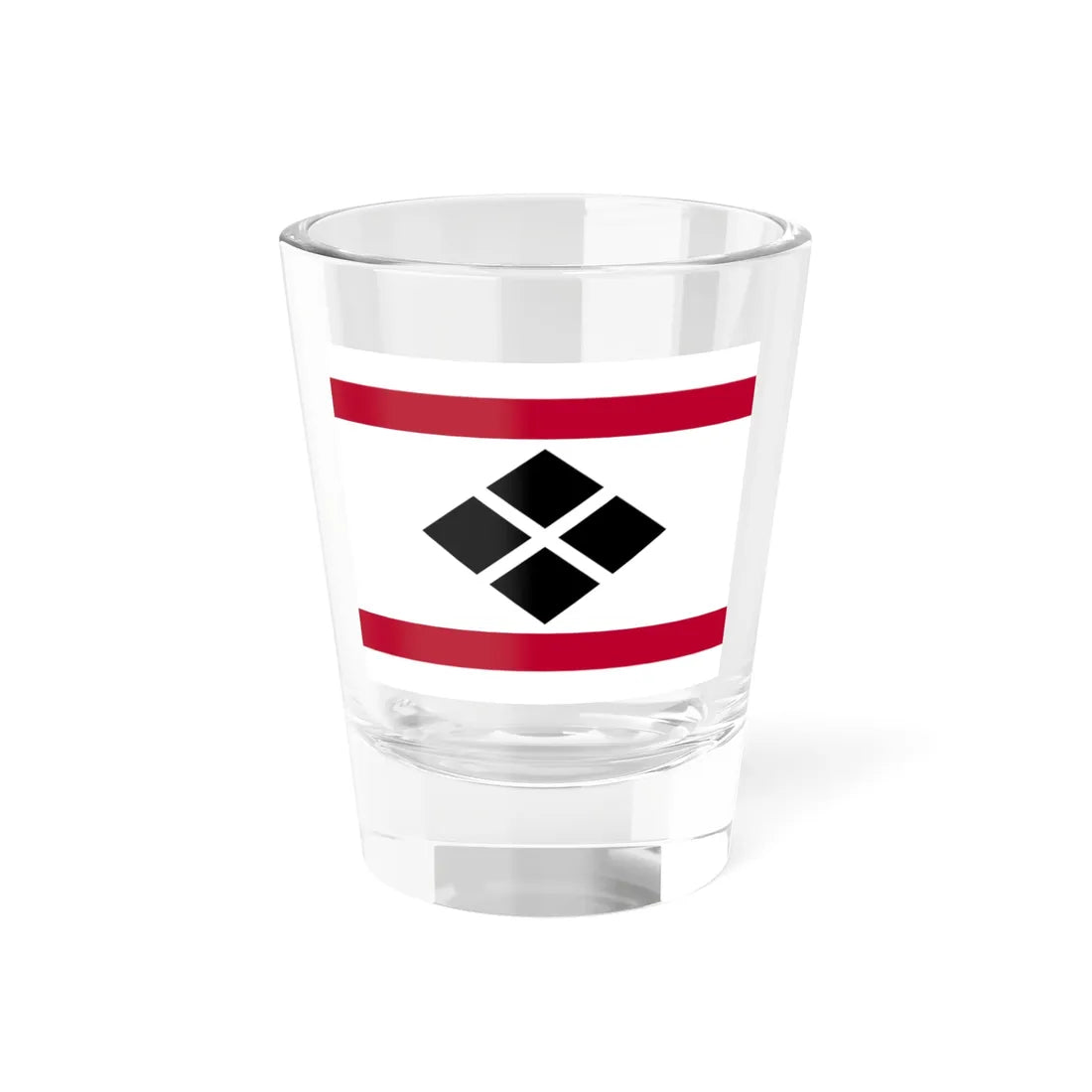 Flag of the Nanbu Lords of Morioka in Mutsu Province C (Japan) Shot Glass 1.5oz 1.5oz - Go Mug Yourself