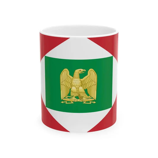Flag of the Napoleonic Kingdom of Italy 1805-1814 2 (Italy) White Coffee Mug 11oz - Go Mug Yourself