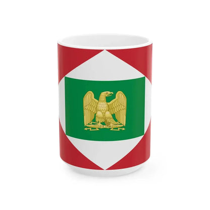 Flag of the Napoleonic Kingdom of Italy 1805-1814 2 (Italy) White Coffee Mug 15oz - Go Mug Yourself