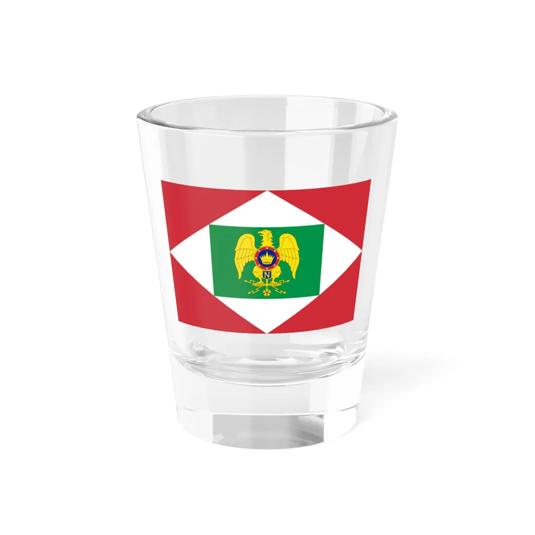 Flag of the Napoleonic Kingdom of Italy (Italy) Shot Glass 1.5oz 1.5oz - Go Mug Yourself