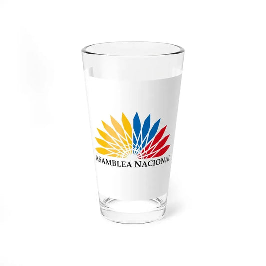 Flag of the National Assembly of Ecuador (Ecuador) Pint Glass 16oz 16oz - Go Mug Yourself