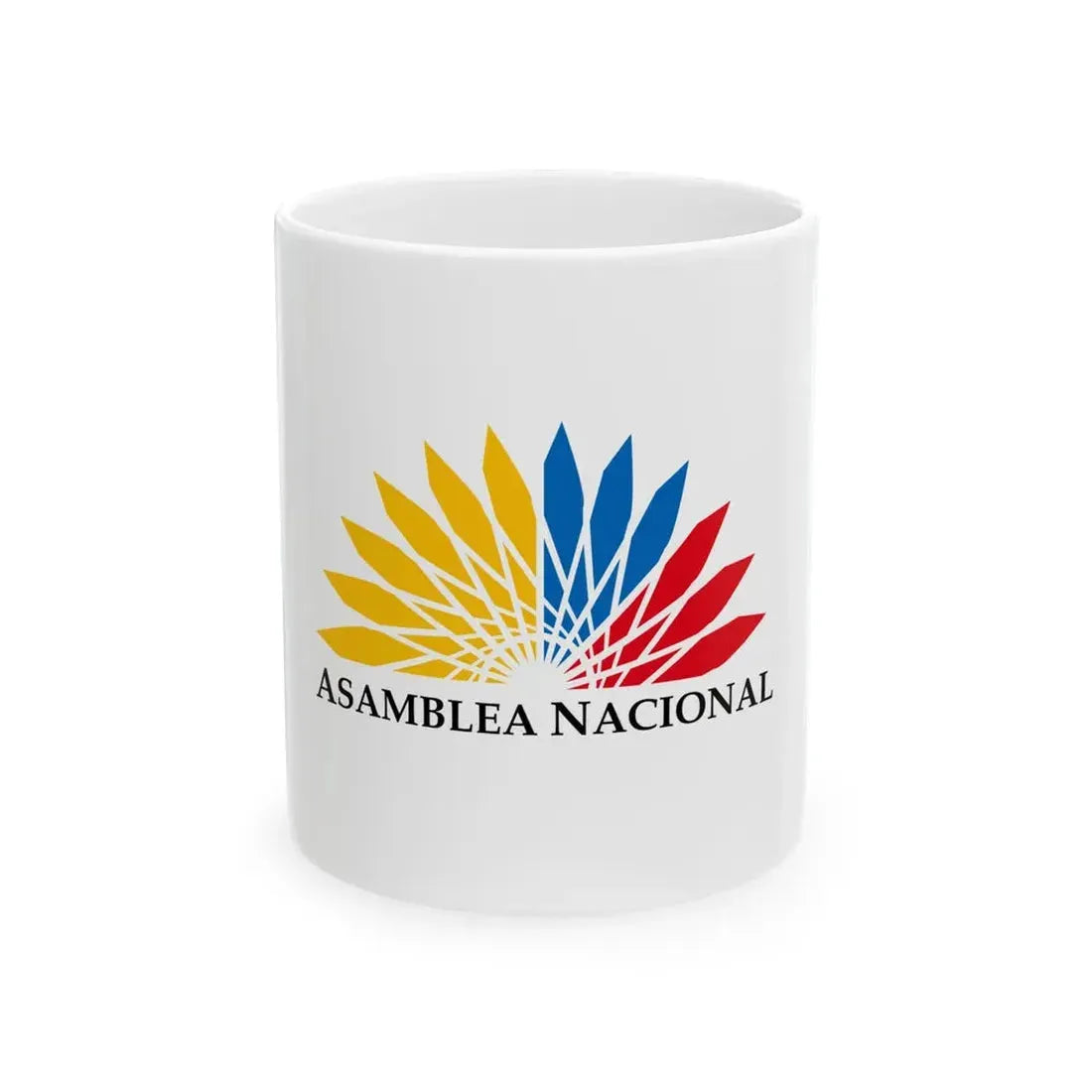 Flag of the National Assembly of Ecuador (Ecuador) White Coffee Mug 11oz - Go Mug Yourself