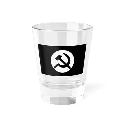 Flag of the National Bolshevik Party variant 01 (Russia) Shot Glass 1.5oz 1.5oz - Go Mug Yourself