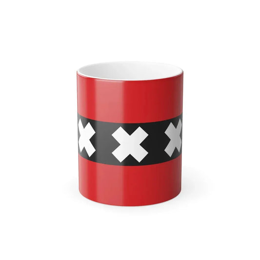 Flag of the national capital Amsterdam Netherlands - Color Changing Coffee Mug 11oz - Go Mug Yourself