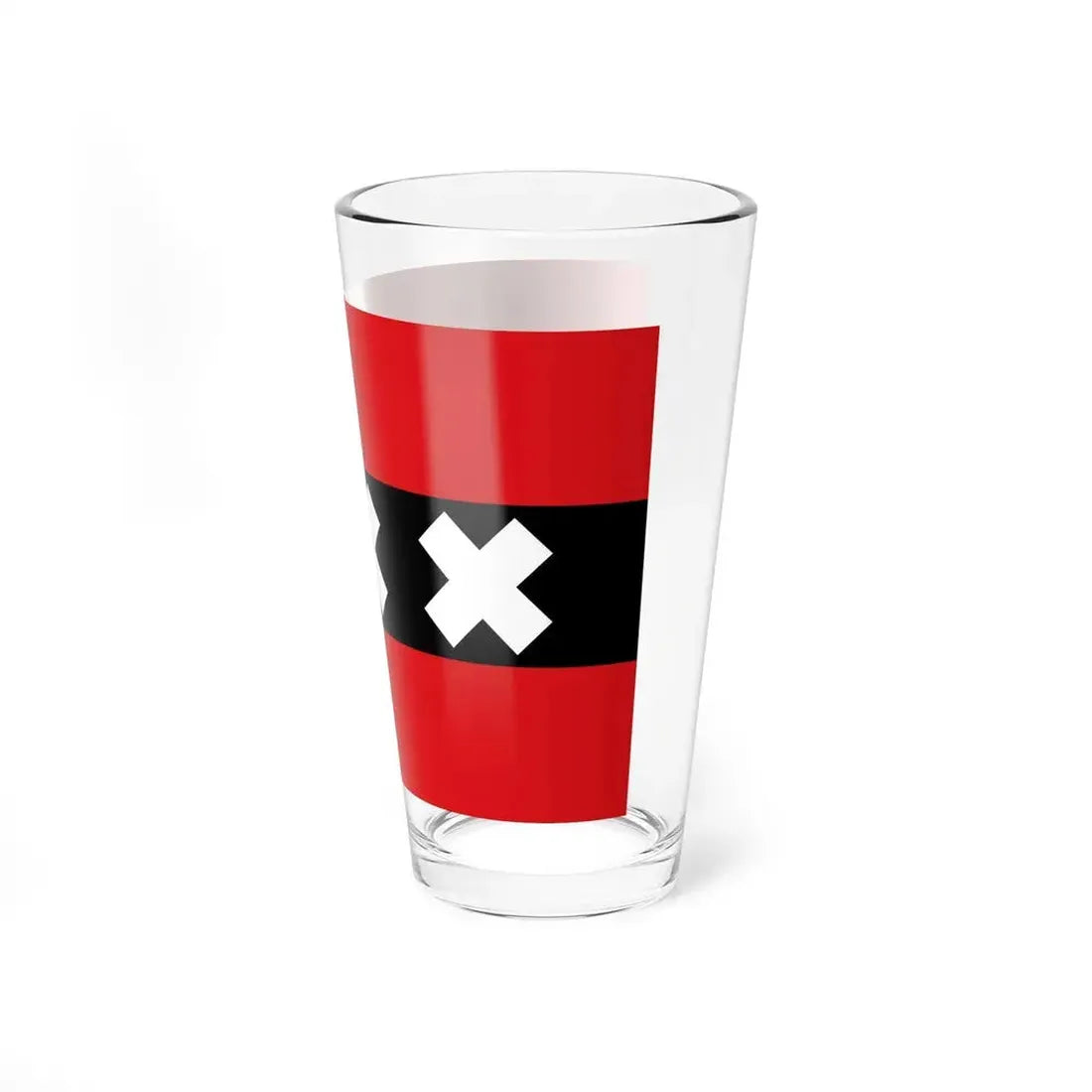 Flag of the national capital Amsterdam Netherlands - Pint Glass 16oz - Go Mug Yourself