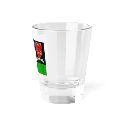 Flag of the National Council of Maubere Resistance CNRT Reverse Shot Glass 1.5oz - Go Mug Yourself