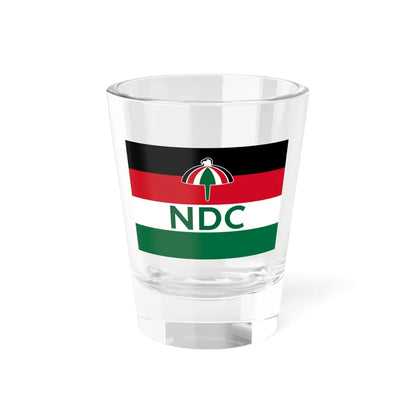 Flag of the National Democratic Congress Ghana (Ghana) Shot Glass 1.5oz 1.5oz - Go Mug Yourself