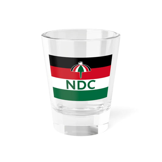 Flag of the National Democratic Congress Ghana (Ghana) Shot Glass 1.5oz 1.5oz - Go Mug Yourself