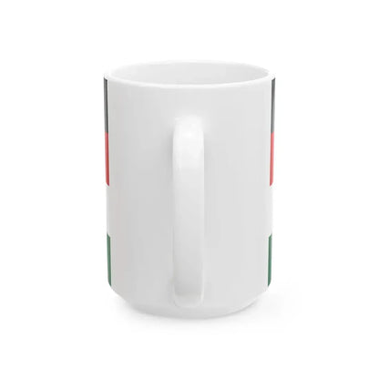 Flag of the National Democratic Congress Ghana (Ghana) White Coffee Mug - Go Mug Yourself