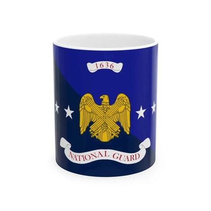 Flag of the National Guard Bureau (United States) White Coffee Mug 11oz - Go Mug Yourself