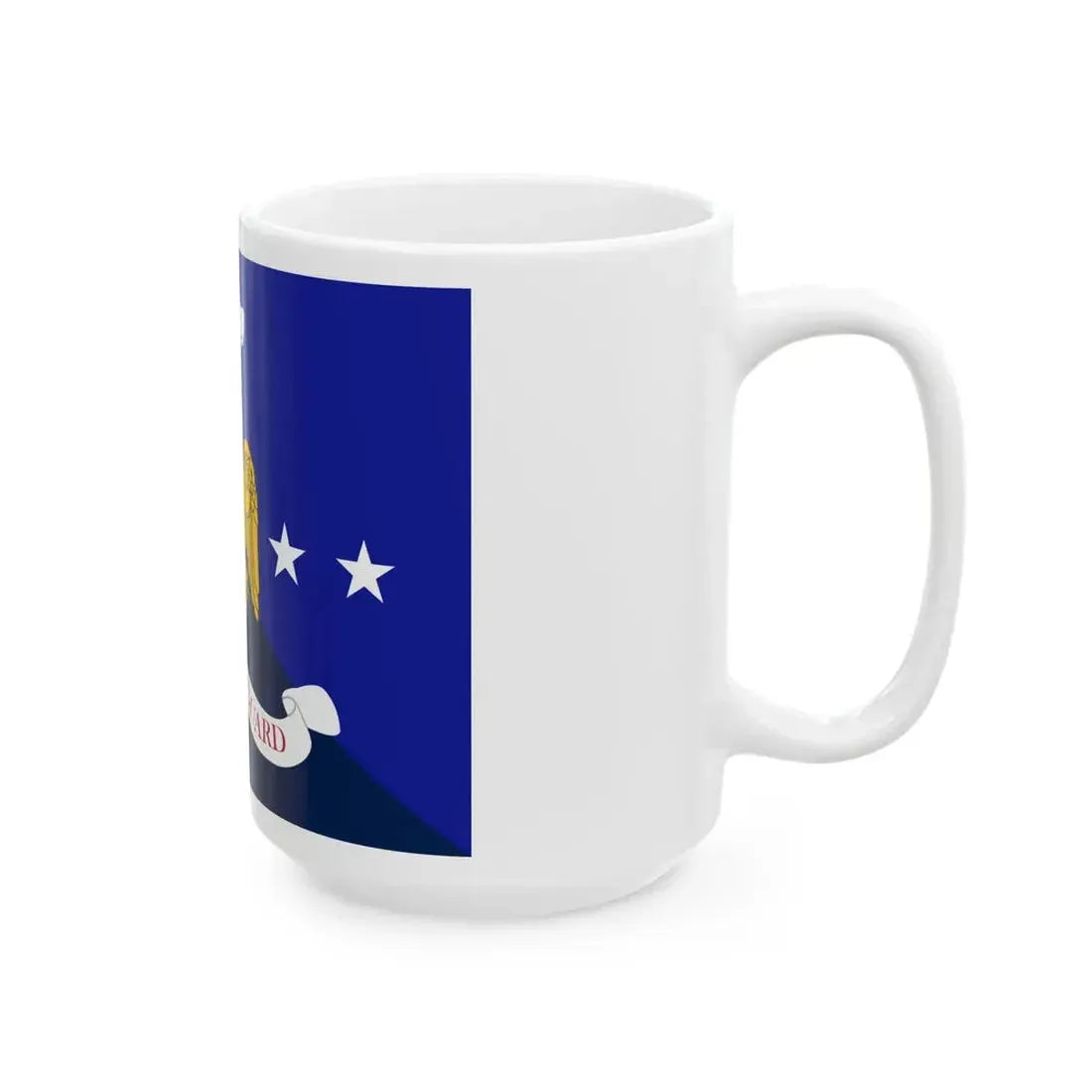 Flag of the National Guard Bureau (United States) White Coffee Mug - Go Mug Yourself