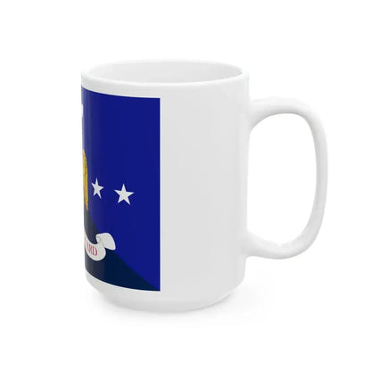 Flag of the National Guard Bureau (United States) White Coffee Mug - Go Mug Yourself
