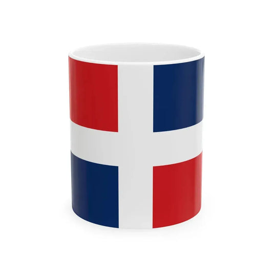 Flag of the National Guard of the Republic of Georgia 2007-2020 (Georgia) White Coffee Mug 11oz - Go Mug Yourself