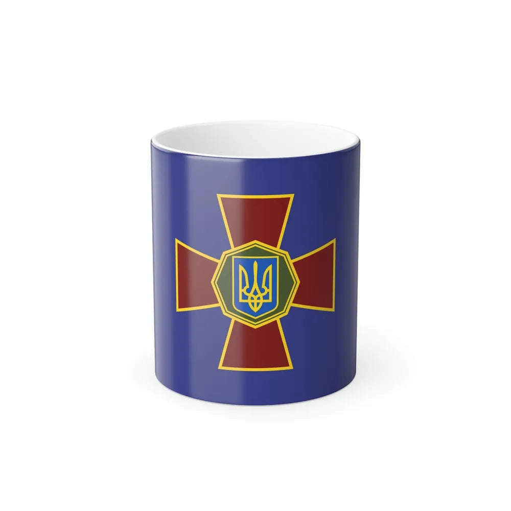 Flag of the National Guard of Ukraine (Ukraine) Color Changing Mug 11oz-11oz-Go Mug Yourself