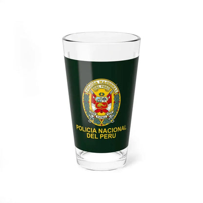 Flag of the National Police of Peru (Peru) Pint Glass 16oz 16oz - Go Mug Yourself