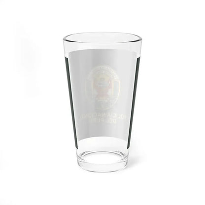 Flag of the National Police of Peru (Peru) Pint Glass 16oz - Go Mug Yourself
