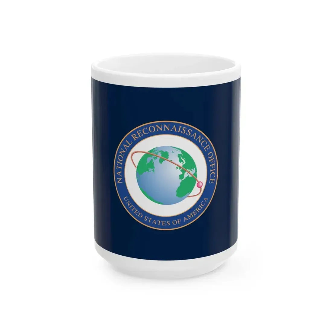 Flag of the National Reconnaissance Office (United States) White Coffee Mug 15oz - Go Mug Yourself