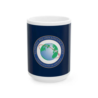 Flag of the National Reconnaissance Office (United States) White Coffee Mug 15oz - Go Mug Yourself