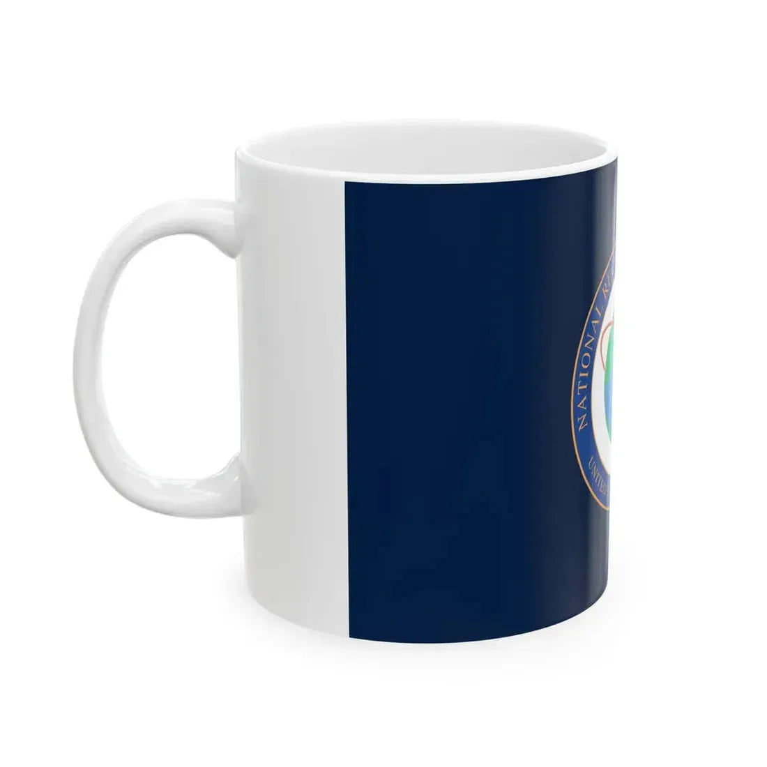 Flag of the National Reconnaissance Office (United States) White Coffee Mug - Go Mug Yourself